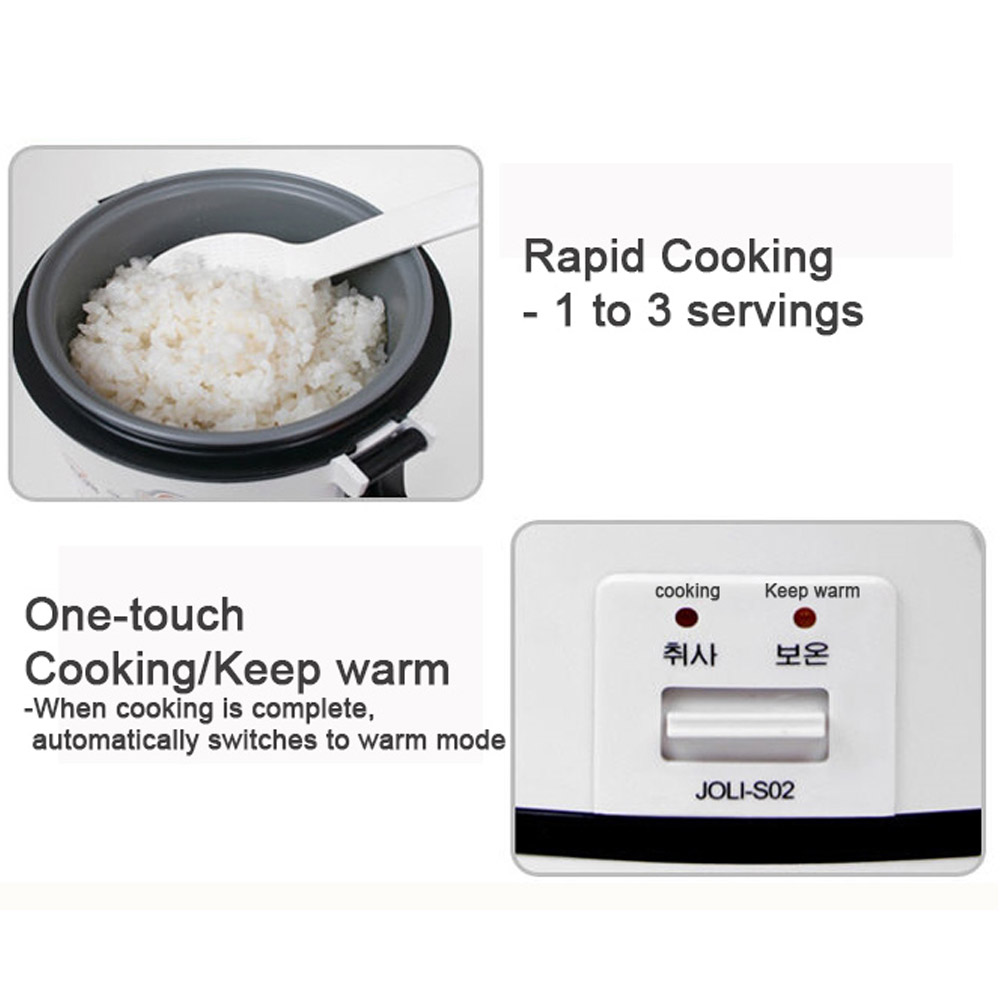 Portable Mini Rice Cooker For Car Connect CIGAR JACK Leisure Camping